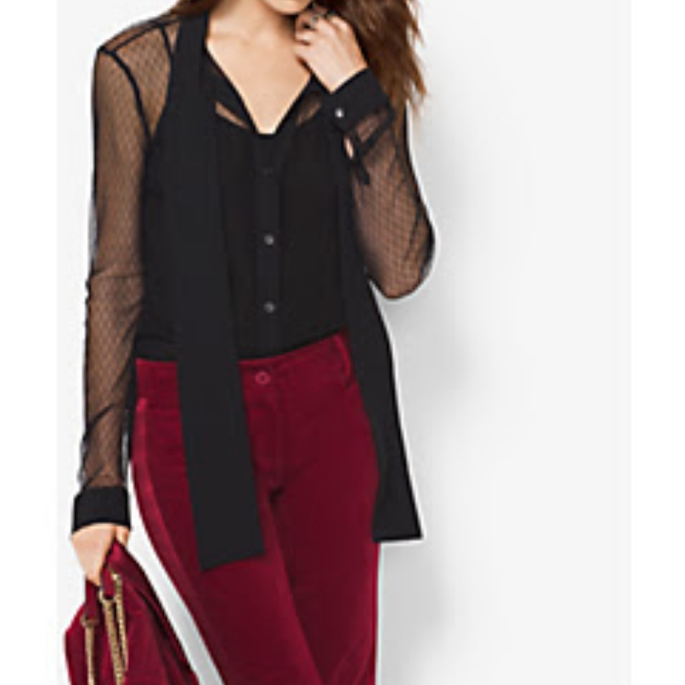 Michael Kors mesh/lace top